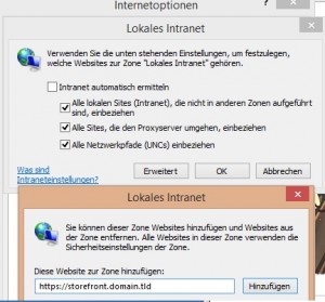 Internet Explorer Intranet Sites