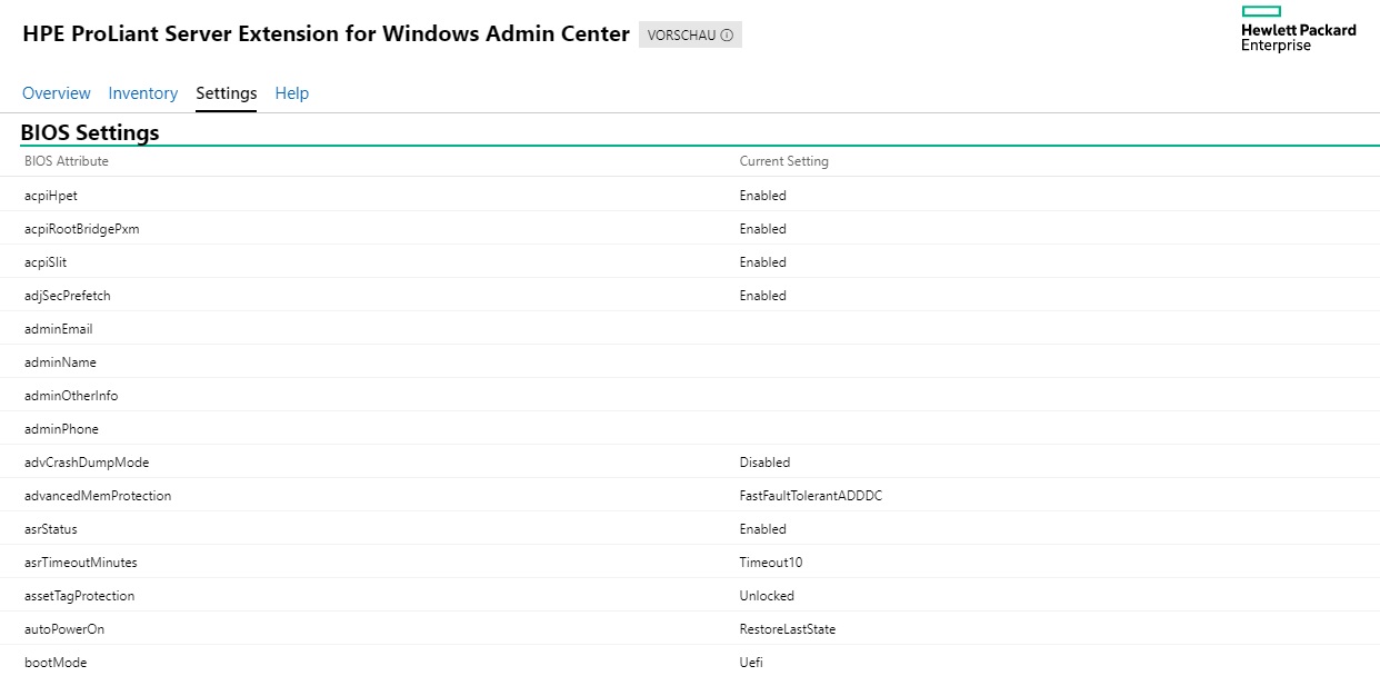 Windows Admin Center HPE Proliant Erweiterung - Jans Cloud