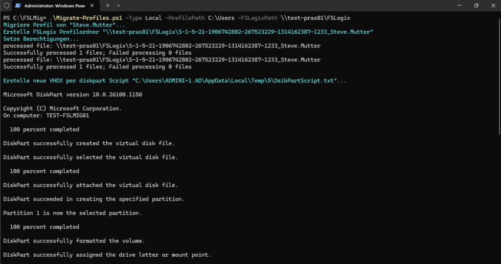 Lokale oder Roaming Profile zu FSLogix migrieren